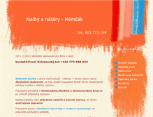 Tablet Screenshot of malirstvi-nemcak.cz